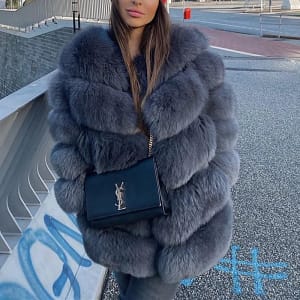 Fox Fur Coat, Blending Warmth with Fashion for the Winter