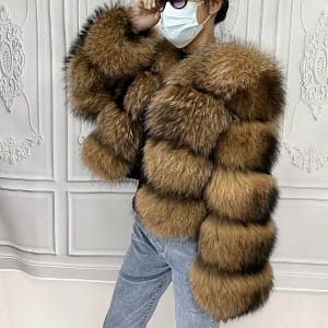 Raccoon Jacket Women's Fashion Coats