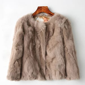 Real Rabbit Fur Coat Fashion