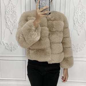 Faux Fur Coat Short Artificial fur
