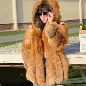 Red Fox Hooded Jacket