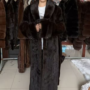 faux mink fur coat