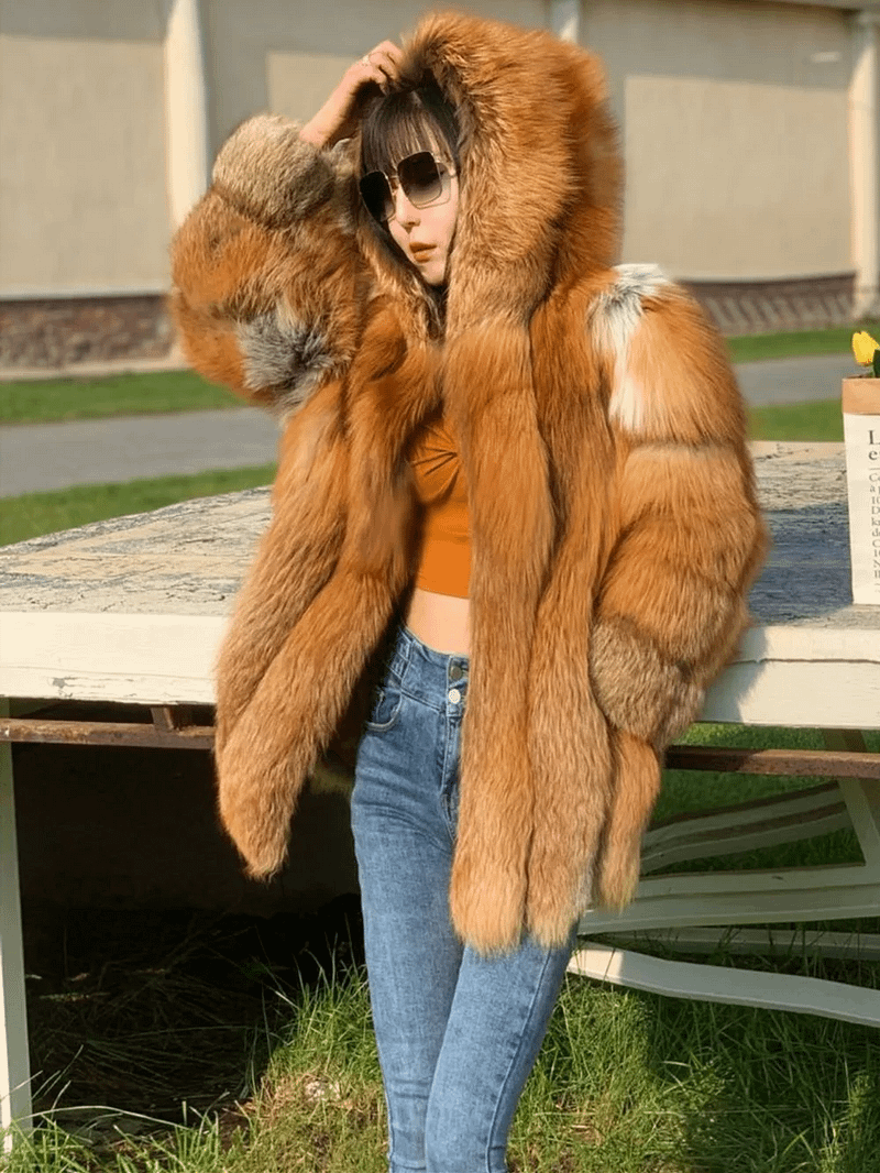 Red Fox Hooded Jacket - Image 5