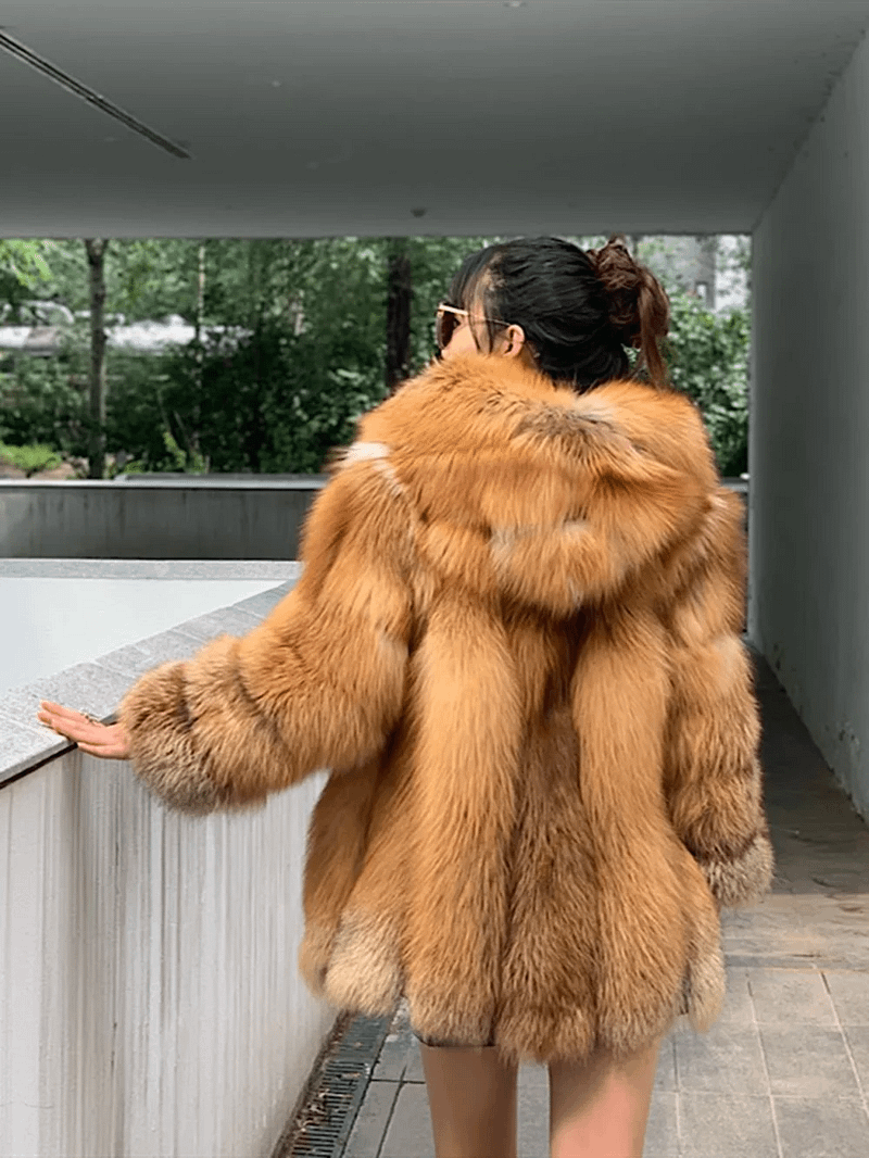 Red Fox Hooded Jacket - Image 4