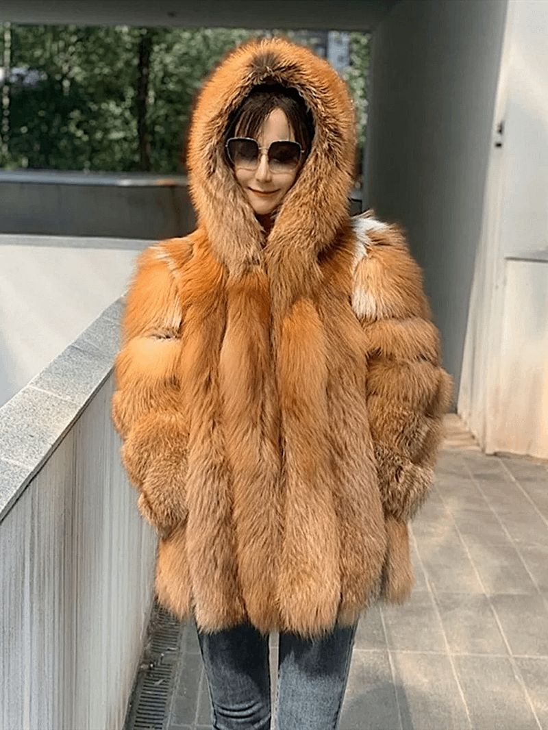 Red Fox Hooded Jacket - Image 3