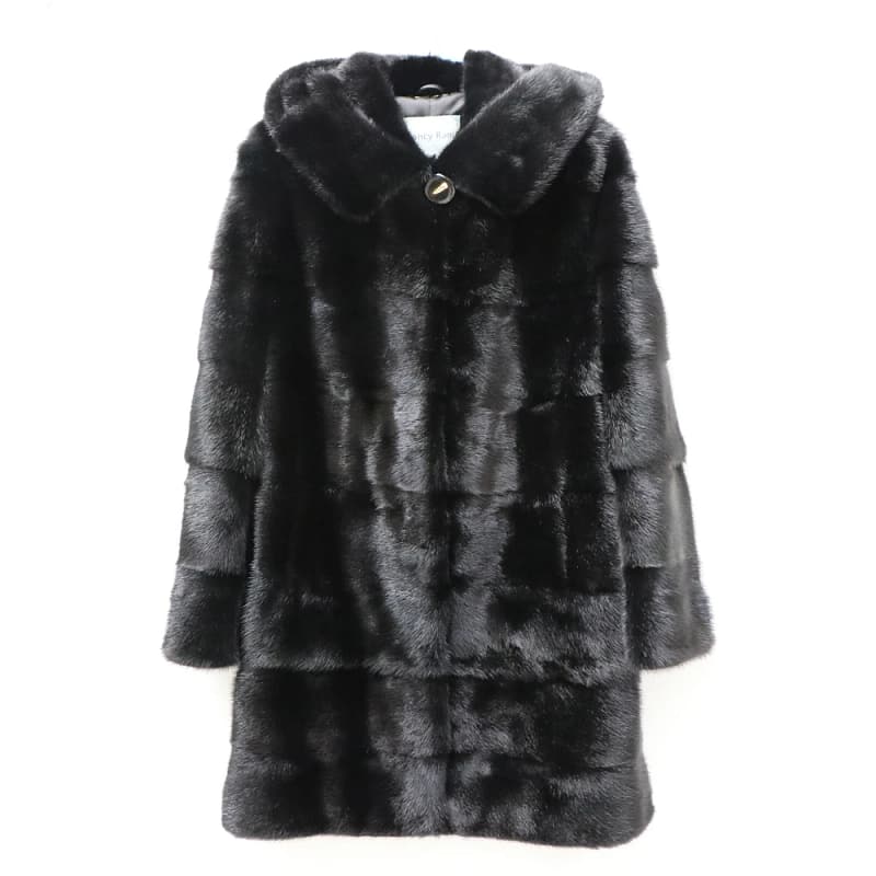 Mink Fur Coats Women Winter Warm Hooded - Image 9