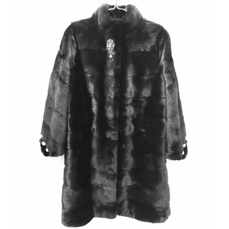 Mink Fur Coats Genuine Natural - Image 7