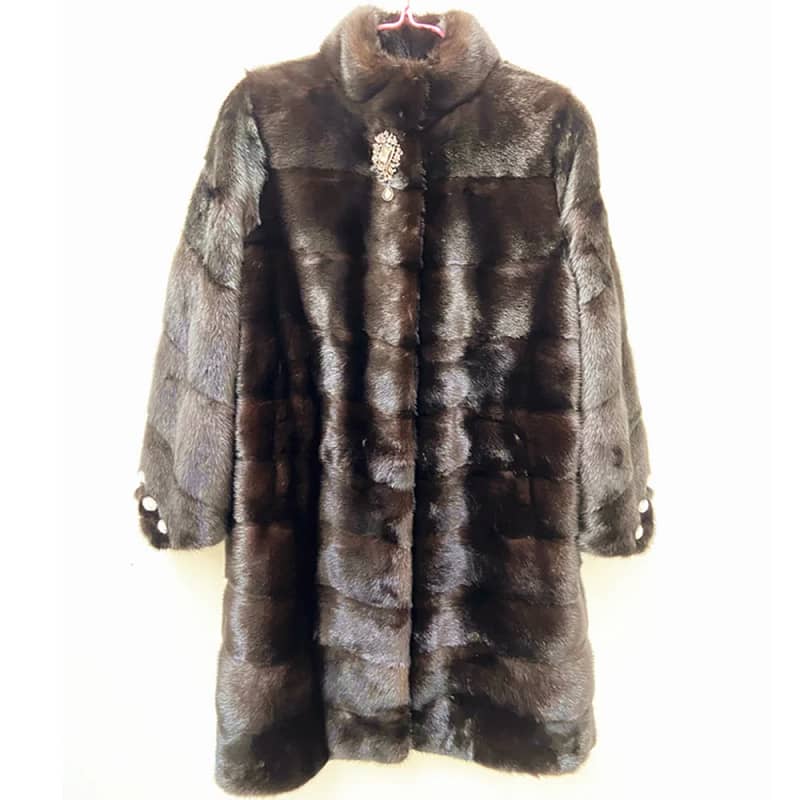 Mink Fur Coats Genuine Natural - Image 9